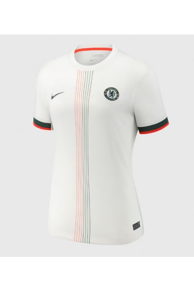 Chelsea Romeo Lavia #45 Jalkapallovaatteet Naisten Vieraspaita 2025-26 Lyhythihainen Chelsea Romeo Lavia #45 Jalkapallovaatteet Naisten Vieraspaita 2025-26 Lyhythihainen